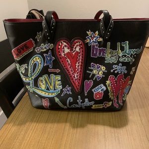 Brighton Fashionista Love Scribble Tote